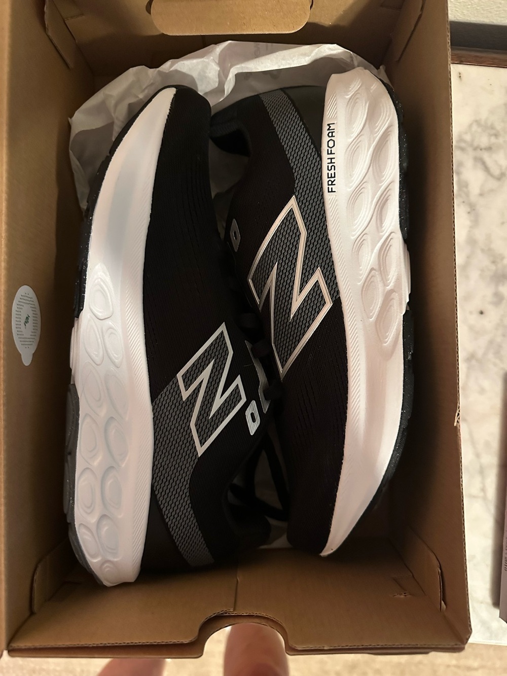 New Balance Men’s Black Fresh Foam Running Shoes